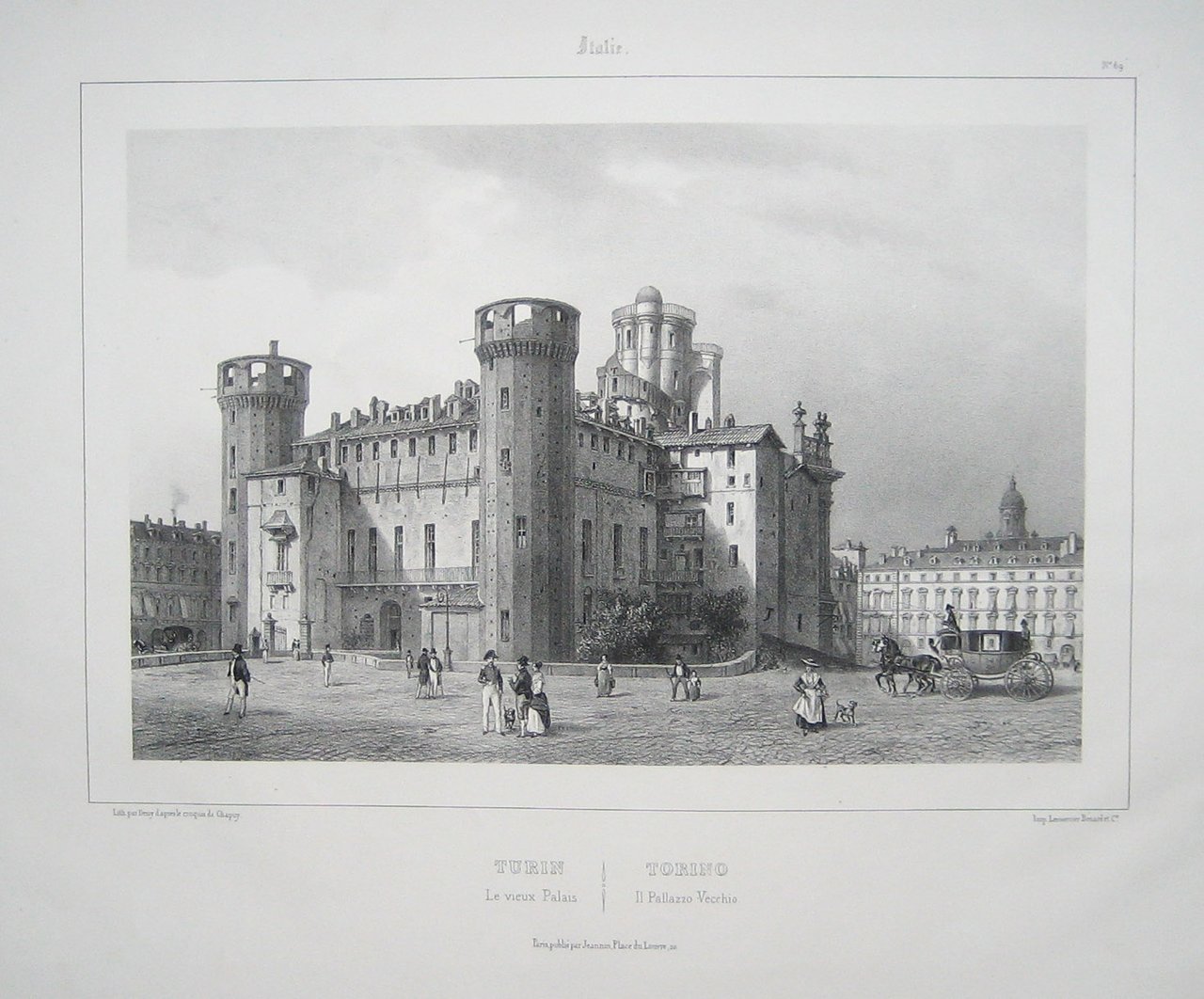 Turin Le vieux Palais/Torino Il Pallazzo vecchio.