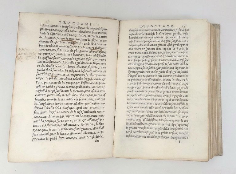 Tutte le Orationi d&amp;rsquo;Isocrate orator Atheniese, tradottte in lingua italiana …