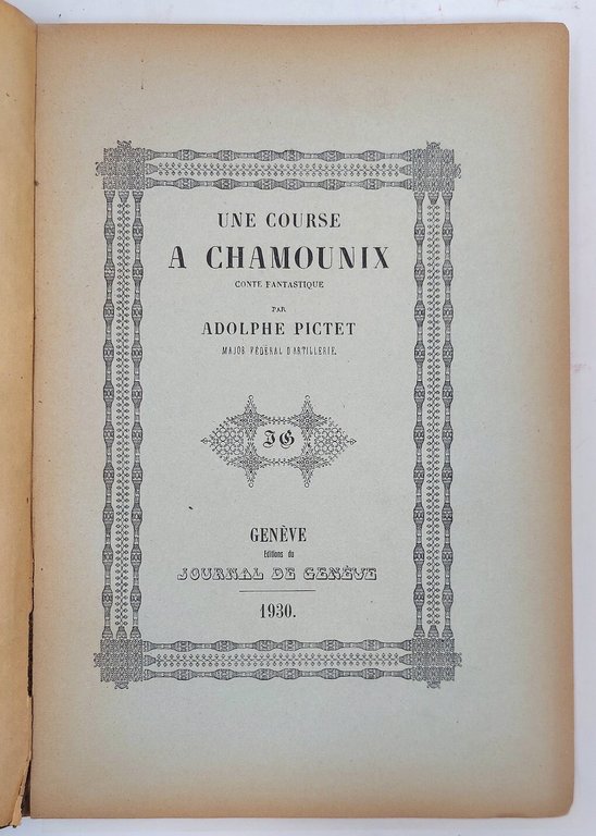 Une course &amp;agrave; Chamounix, conte fantastique.