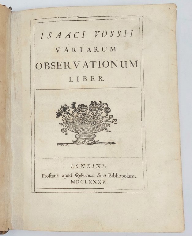 Variarum Observationum liber