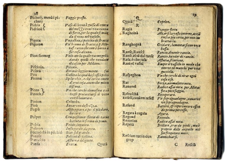 Varon Milanes de la lengua de Milan, e Prissian de …