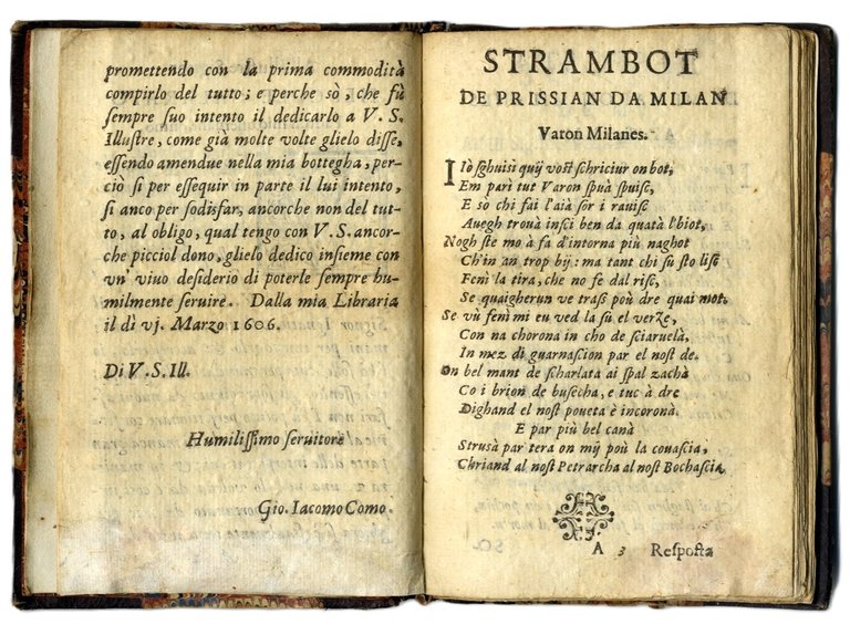 Varon Milanes de la lengua de Milan, e Prissian de …