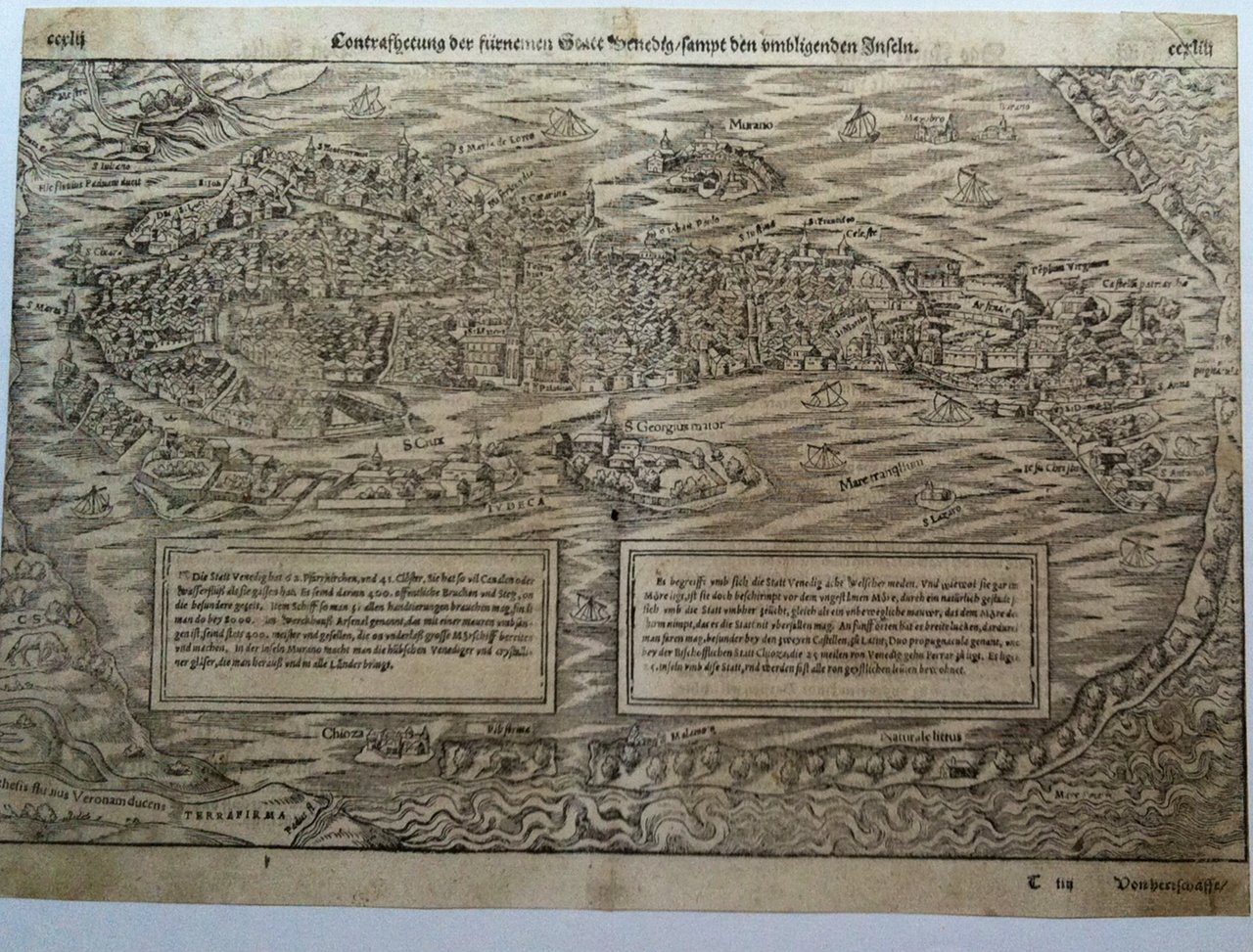 Veduta cinquecentesca di Venezia.