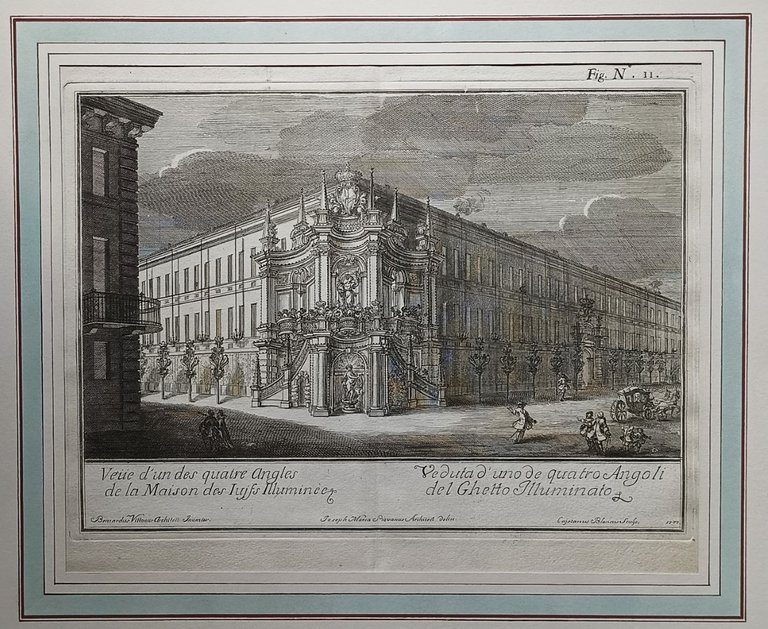 Veduta d'uno de quatro Angoli del Ghetto Illuminato