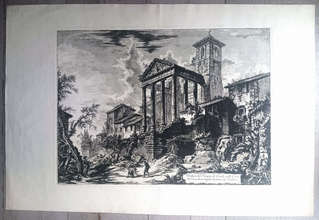 Veduta del tempio di Ercole...
