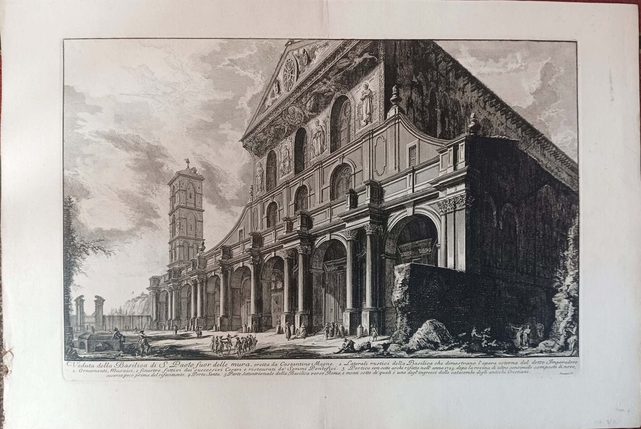Veduta della Basilica di S. Paolo fuor delle mura
