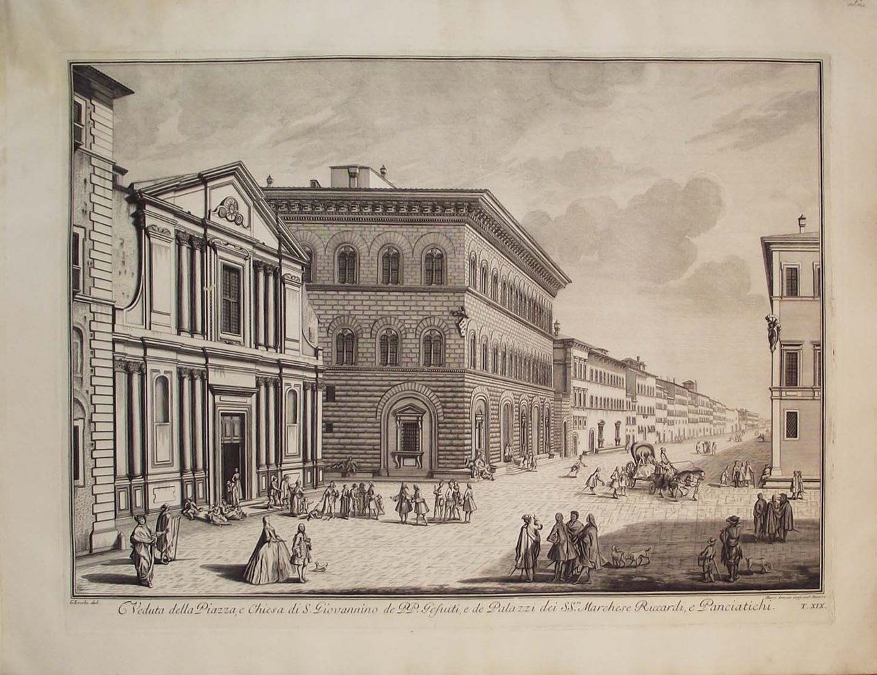 Veduta della Piazza, e chiesa di S. Giovannino de PP …