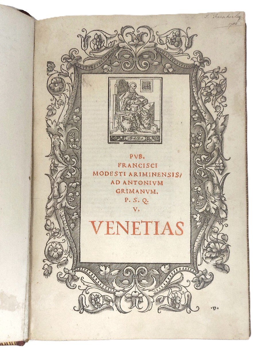 Venetias (Venetiados libri XII, et alia poemata). Pub. Francisci Modesti …