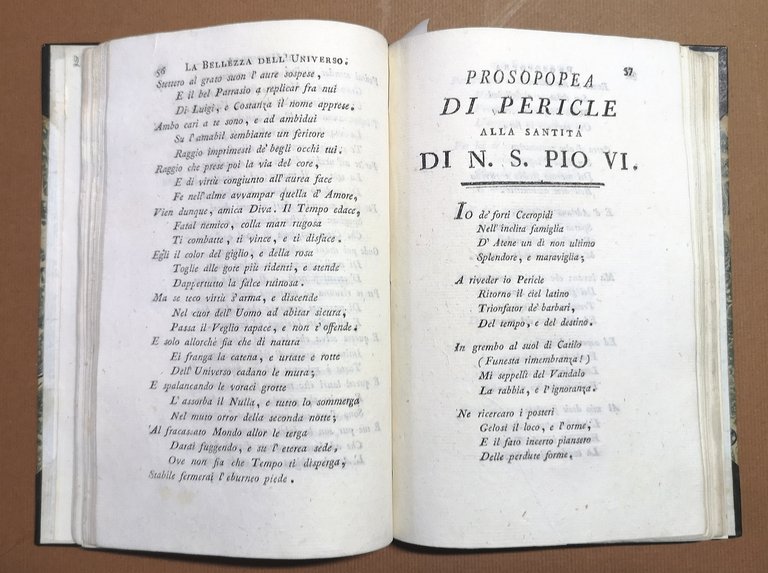 Versi dell Abate Vincenzo Monti alla Santità di N.S. Pio …