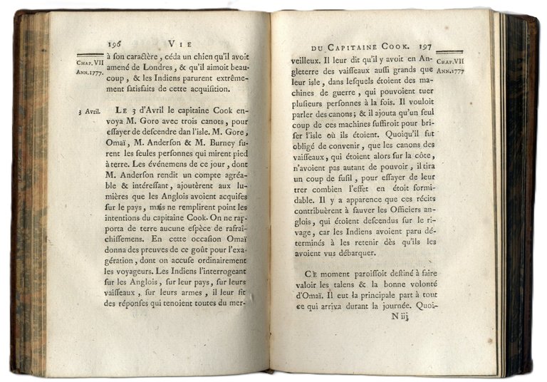 Vie du capitaine Cook.
