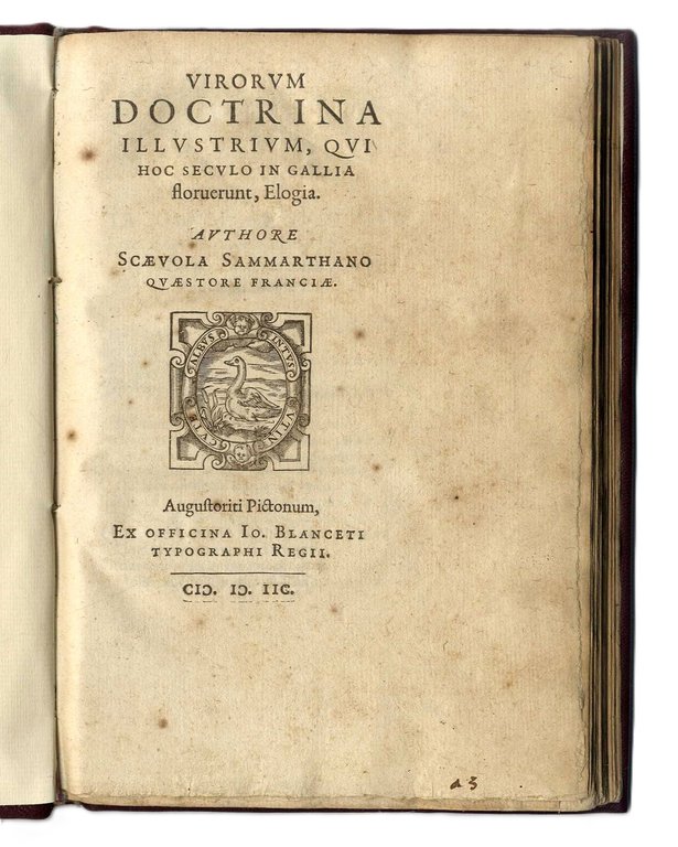 Virorum Doctrina Illustrium, qui hoc seculo in Gallia floruerunt, Elogia.