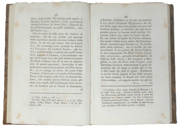 Vita di Giacomo Sannazaro, poeta e cavaliere napolitano.
