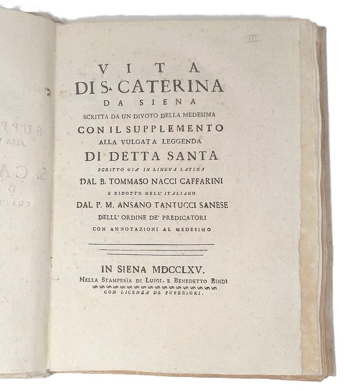 Vita di S. Caterina...Con il Supplemento alla vulgata leggenda di …