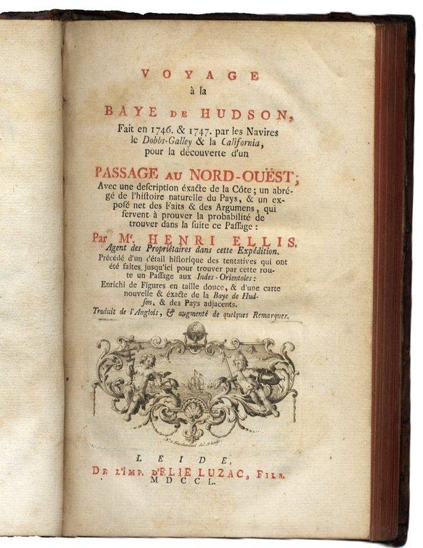 Voyage &amp;agrave; la Baye de Hudson, fait en 1746 et …