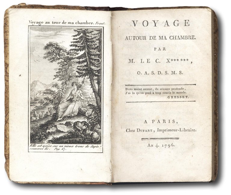Voyage autour de ma chambre.  Legato con: BILLARDON DE SAUVIGNY. …