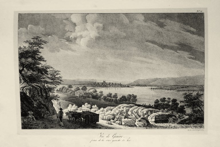 Voyage pittoresque autour du Lac de Gen&amp;egrave;ve, orn&amp;eacute; de onze …
