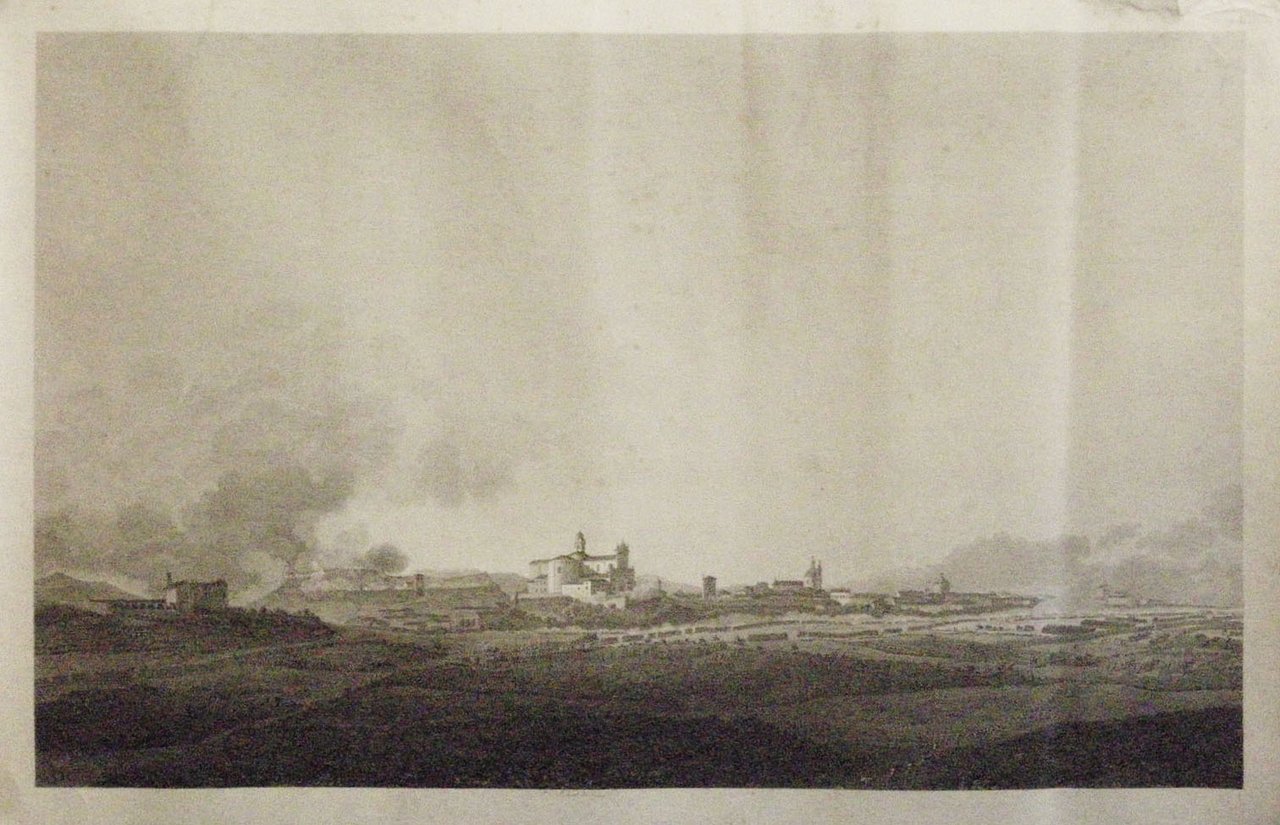 Vue des hauteurs près Castiglione. Deuxième attaque de la division …