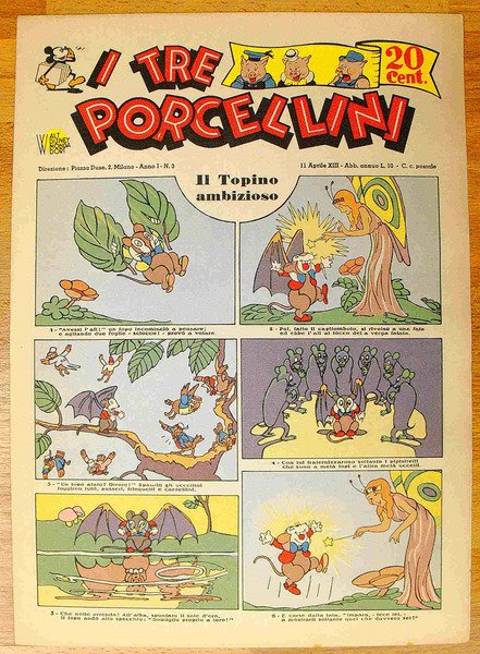 N. 10 numeri della testata disneyana I TRE PORCELLINI (dal …