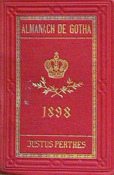 ALMANACH DE GOTHA - ANNUAIRE GENEALOGIQUE, DIPLOMATIQUE ET STATISTIQUE 1898