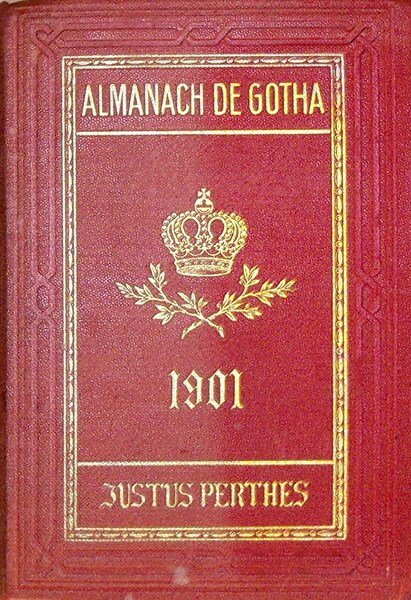 ALMANACH DE GOTHA - ANNUAIRE GENEALOGIQUE, DIPLOMATIQUE ET STATISTIQUE 1901