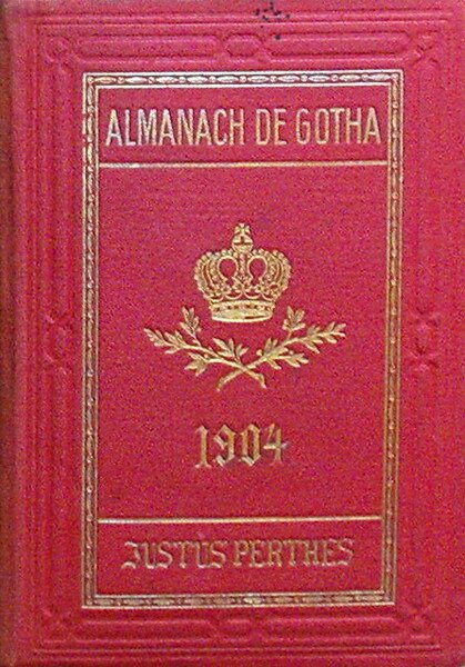 ALMANACH DE GOTHA - ANNUAIRE GENEALOGIQUE, DIPLOMATIQUE ET STATISTIQUE 1904