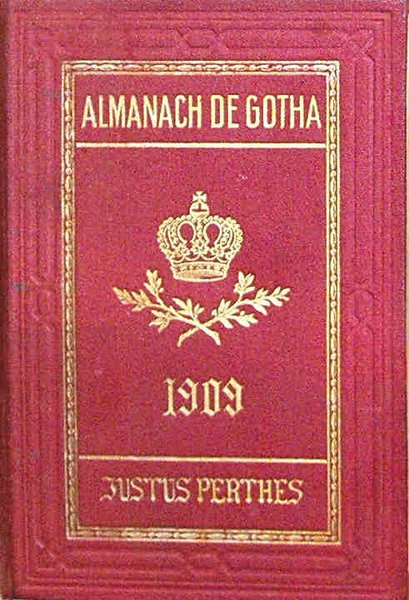 ALMANACH DE GOTHA - ANNUAIRE GENEALOGIQUE, DIPLOMATIQUE ET STATISTIQUE 1909