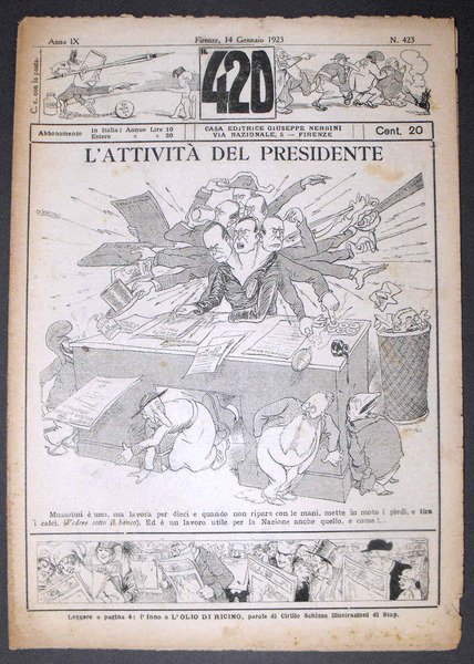 IL 420 - Settimanale satirico umoristico - Anno IX (gennaio …