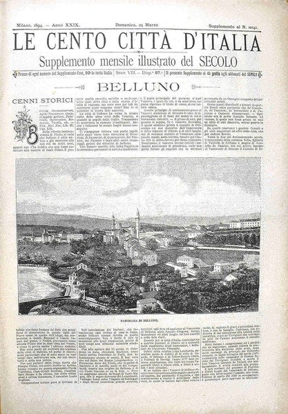 Le cento cittÃ d'Italia - BELLUNO