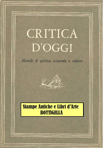 CRITICA D'OGGI mensile di politica economia e cultura - N. …