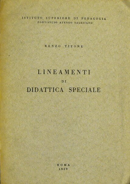 LINEAMENTI DI DIDATTICA SPECIALE