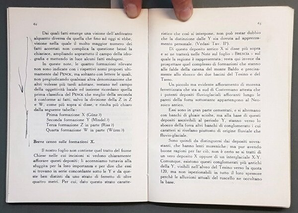 NOTE ILLUSTRATIVE DELLA CARTA GEOLOGICA DELLE TRE VENEZIE - FOGLI …