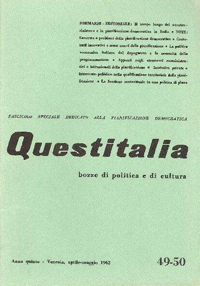 QUESTITALIA bozze di politica e di cultura - Anno quinto …