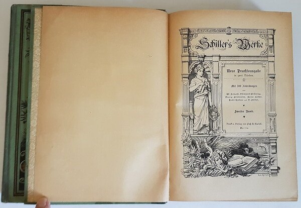 SCHILLER'S WERKE - NEUE PRACHTAUSGABE IN ZWEI BANDEN