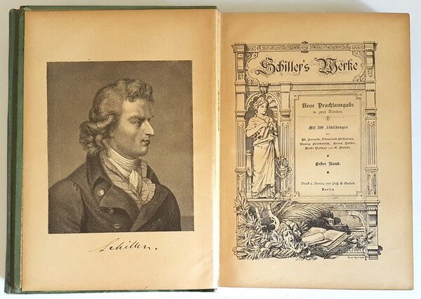 SCHILLER'S WERKE - NEUE PRACHTAUSGABE IN ZWEI BANDEN