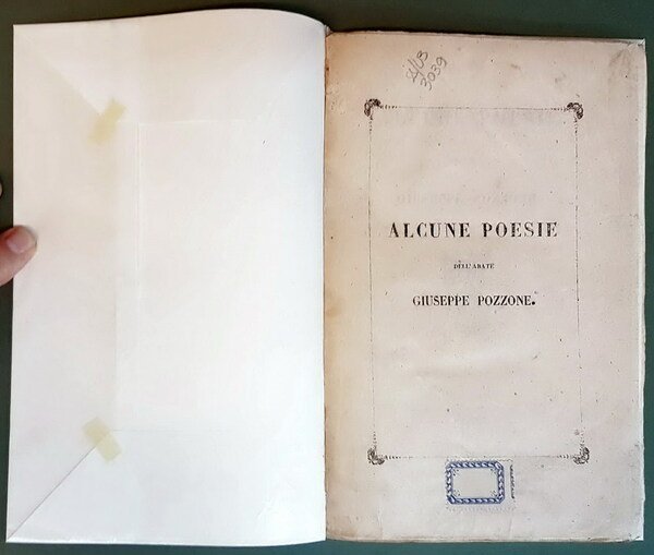 ALCUNE POESIE DELL'ABATE GIUSEPPE POZZONE