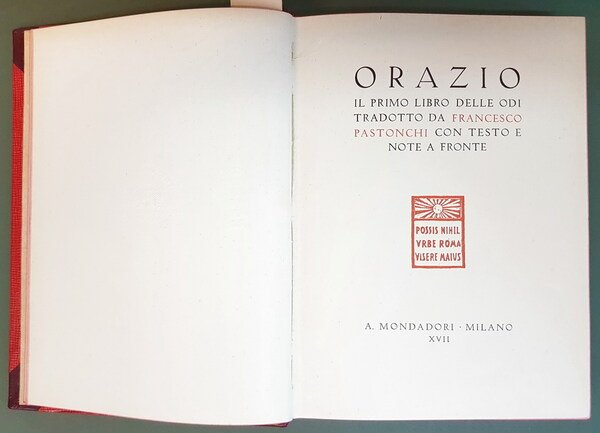 IL PRIMO LIBRO DELLE ODI