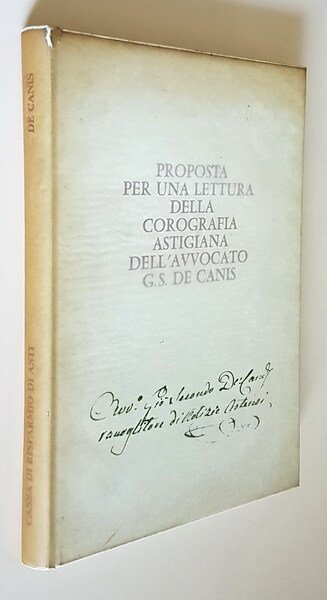 PROPOSTA PER UNA LETTURA DELLA COROGRAFIA ASTIGIANA DELL'AVVOCATO G.S. DE …