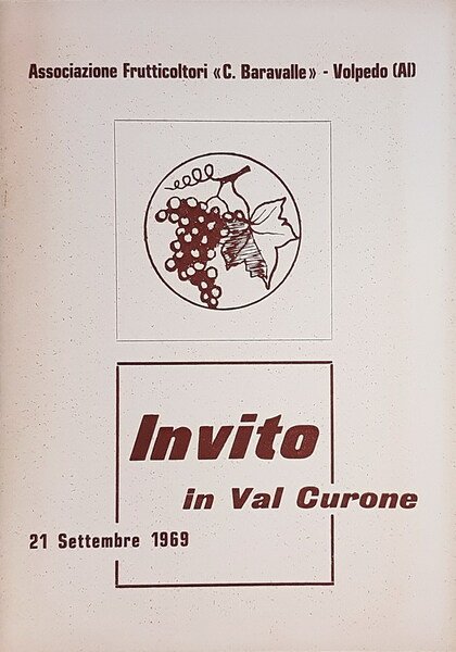 INVITO IN VAL CURONE - 21 Settembre 1969