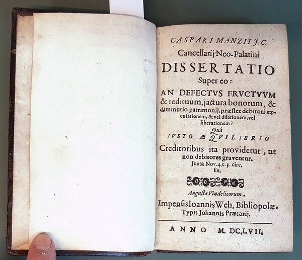 DISSERTATIO Super eo: AN DEFECTUS FRUCTUM e redituum, jactura bonorum, …