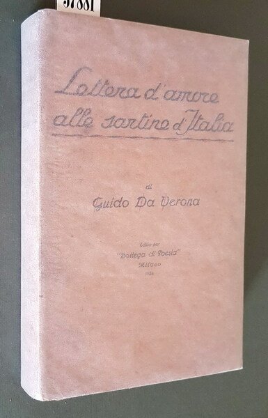 LETTERA D'AMORE ALLE SARTINE D'ITALIA