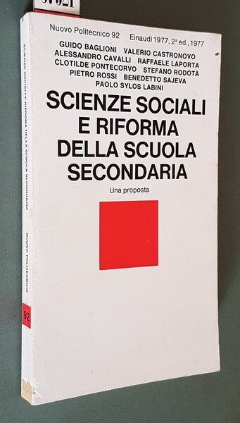 SCIENZE SOCIALI E RIFORMA DELLA SCUOLA SECONDARIA - Una proposta