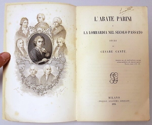 L'ABATE PARINI E LA LOMBARDIA DEL SECOLO PASSATO