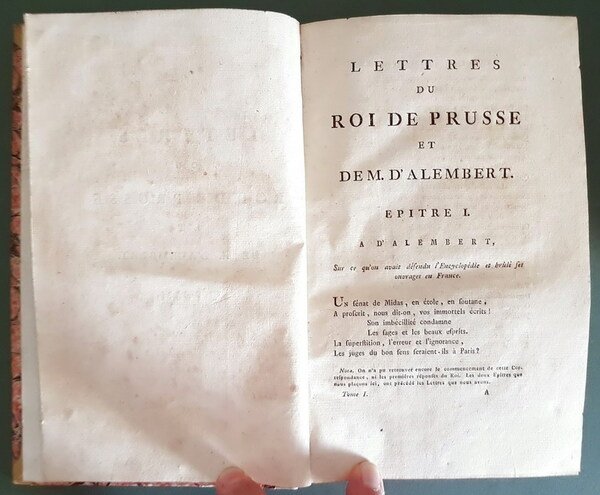 N. 9 volumi sfusi delle: OEUVRES POSTHUMES DE FREDERIC II., …