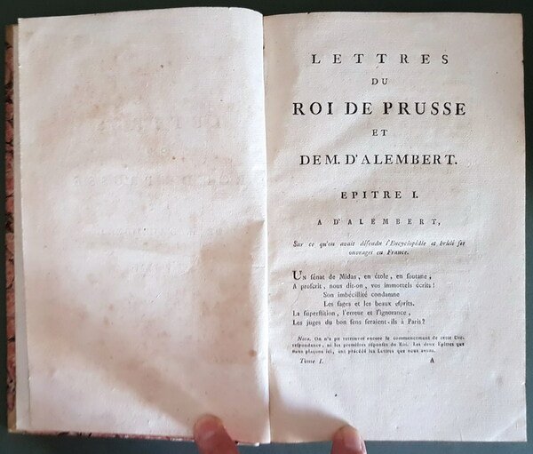 N. 9 volumi sfusi delle: OEUVRES POSTHUMES DE FREDERIC II., …