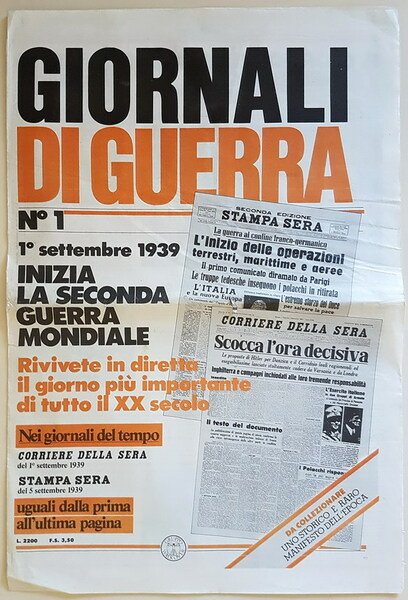 GIORNALI DI GUERRA (dal N. 1 al N. 10)