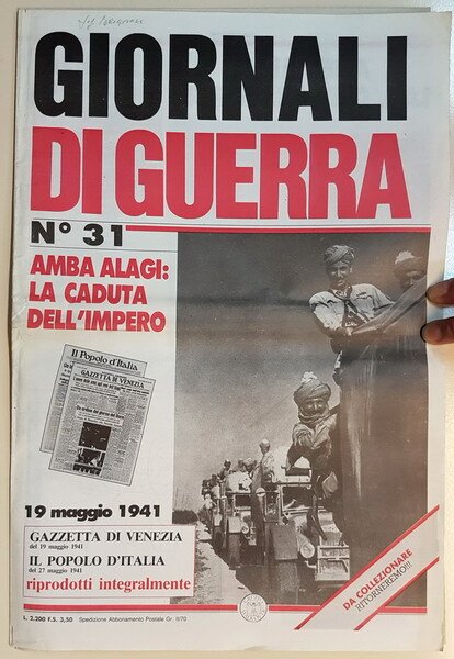 GIORNALI DI GUERRA (dal N. 31 al N. 40)