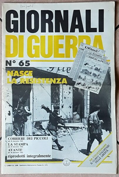 GIORNALI DI GUERRA (dal N. 61 al N. 70)