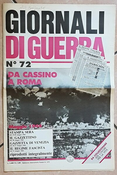 GIORNALI DI GUERRA (dal N. 71 al N. 80, manca …