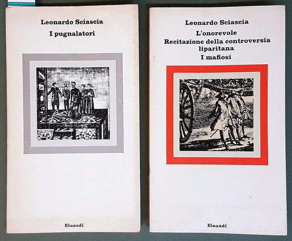 N. 2 volumi Einaudi: I PUNALATORI - L'ONOREVOLE, RECITAZIONE DELLA …