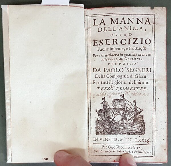 LA MANNA DELL'ANIMA ovvero ESERCIZIO Facile e insieme, e fruttuoso …